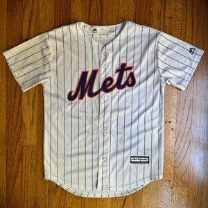 New York Mets White Pinstripe Jersey